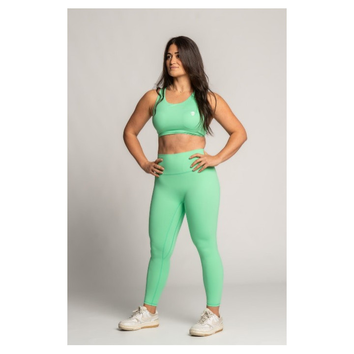 Legging Femme SOFY vert flashy | BARBELL REGIMENT — Vert · Taille L