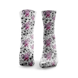 Chaussettes blanches BUNNY BUILDERS | HEXXEE SOCKS — Blanc · Taille M (40-43)