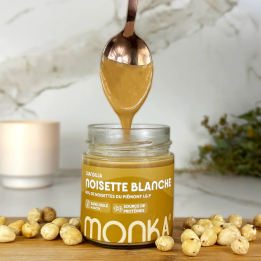 Pâte à tartiner GIANDUJA - Noisette Blanche 200 Gr| MONKA — Noisette Blanche · Taille 200 Gr