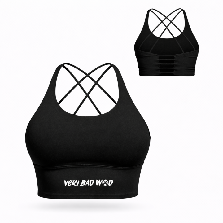 Brassière sport noire KELLY | VERY BAD WOD — Noir · Taille XS