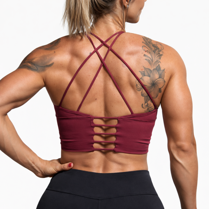 Brassière sport rose framboise KELLY | VERY BAD WOD — Rose · Taille XS