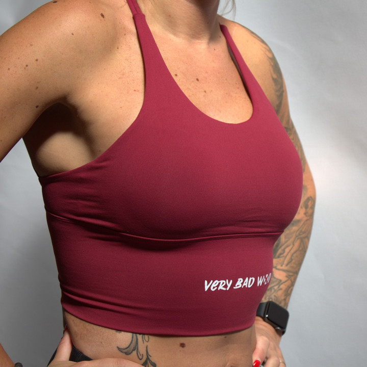 Brassière sport rose framboise KELLY | VERY BAD WOD — Rose · Taille XS