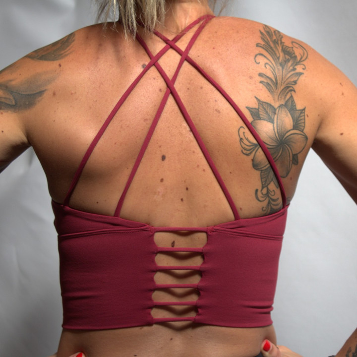 Brassière sport rose framboise KELLY | VERY BAD WOD — Rose · Taille XS