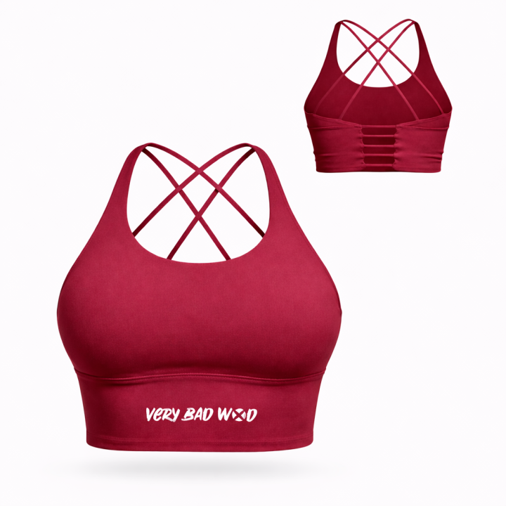 Brassière sport rose framboise KELLY | VERY BAD WOD — Rose · Taille L
