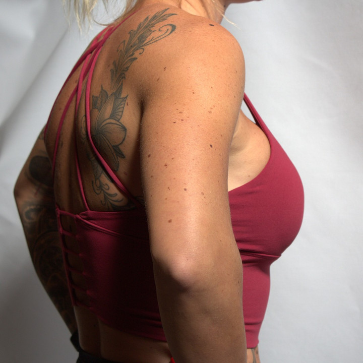 Brassière sport rose framboise KELLY | VERY BAD WOD — Rose · Taille L