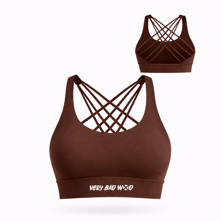 Brassière sport marron ISABEL | VERY BAD WOD — Marron · Taille S
