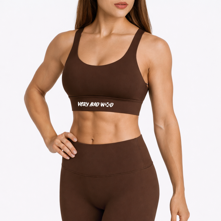 Brassière sport marron ISABEL | VERY BAD WOD — Marron · Taille L