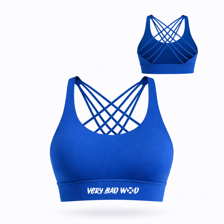 Brassière sport bleu électrique ISABEL | VERY BAD WOD — Bleu · Taille L