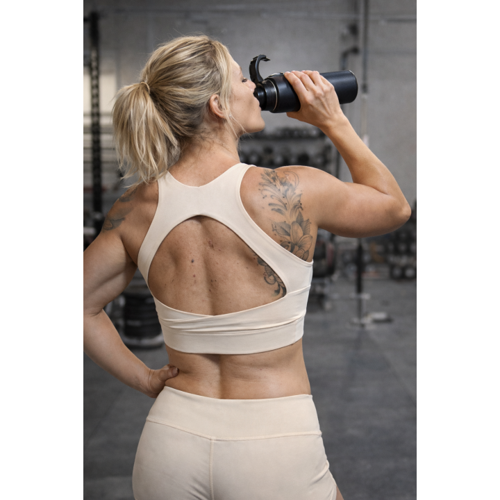 Brassière sport blanc crème HELEN | VERY BAD WOD — Blanc · Taille XS