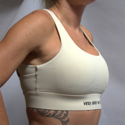 Brassière sport blanc crème HELEN | VERY BAD WOD — Blanc · Taille S