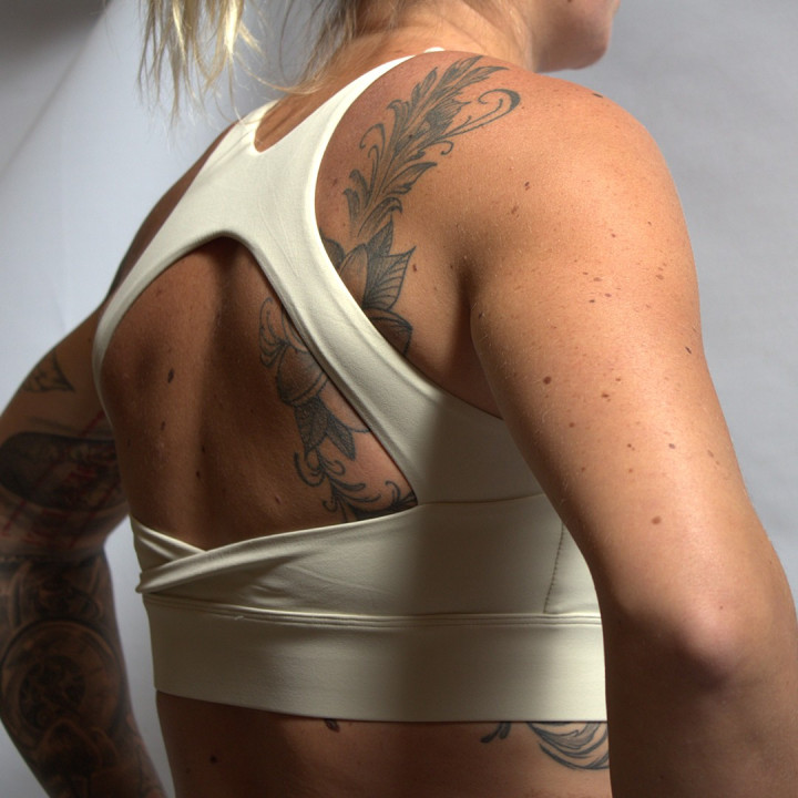 Brassière sport blanc crème HELEN | VERY BAD WOD — Blanc · Taille S