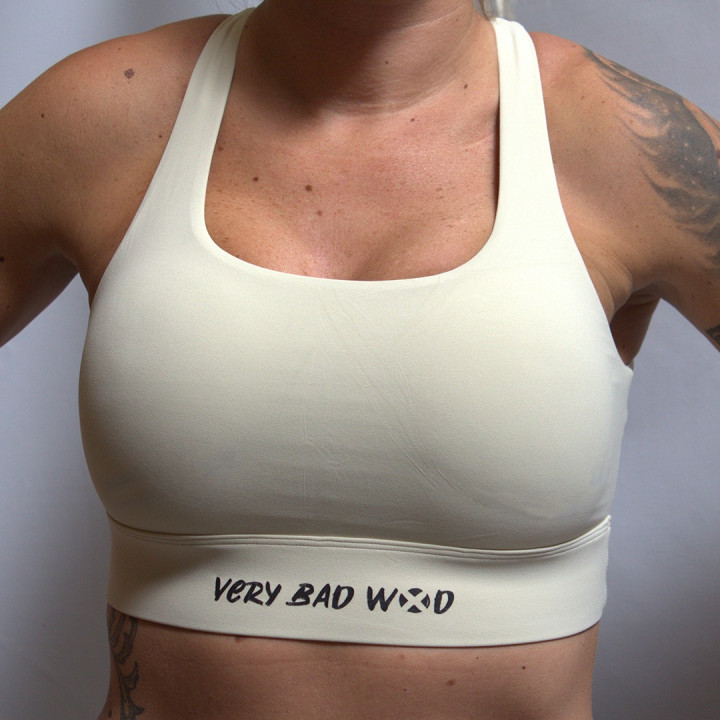 Brassière sport blanc crème HELEN | VERY BAD WOD — Blanc · Taille S