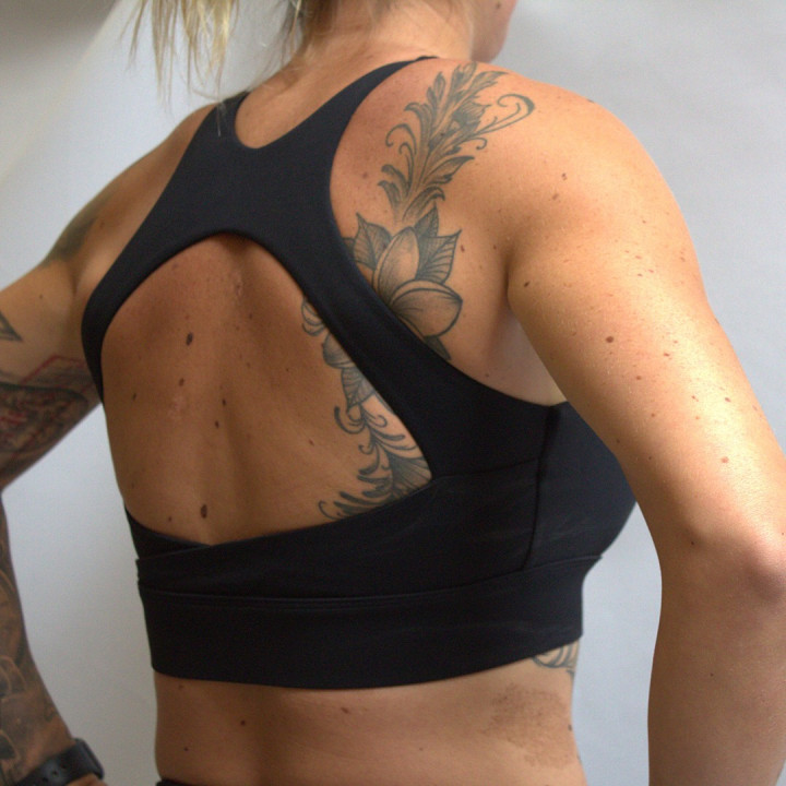 Brassière sport noire HELEN | VERY BAD WOD — Noir · Taille S