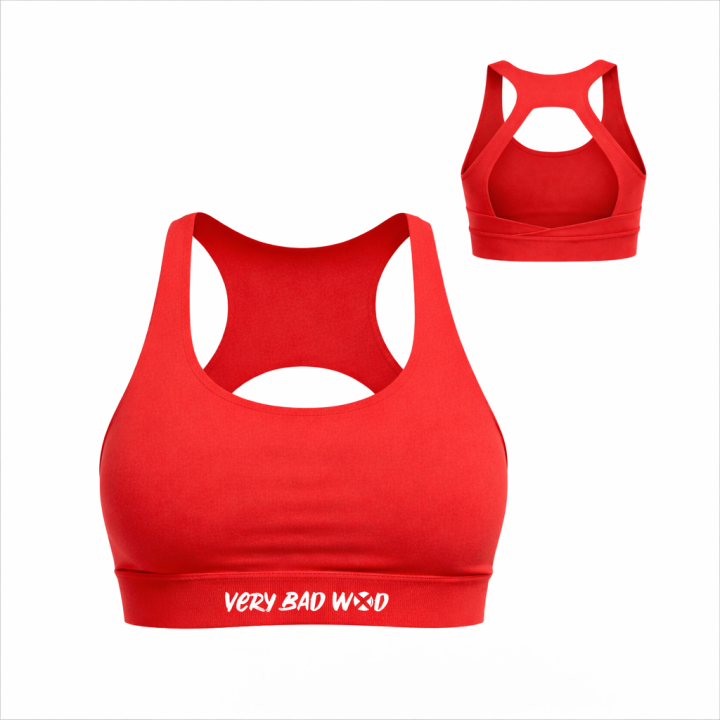Brassière sport rouge HELEN | VERY BAD WOD — Rouge · Taille XS