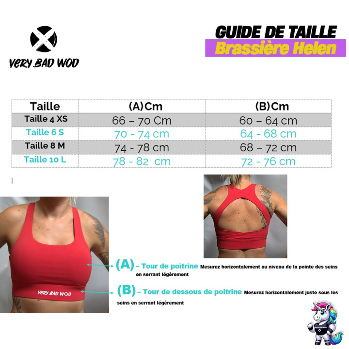 Brassière sport rouge HELEN | VERY BAD WOD — Rouge · Taille XS