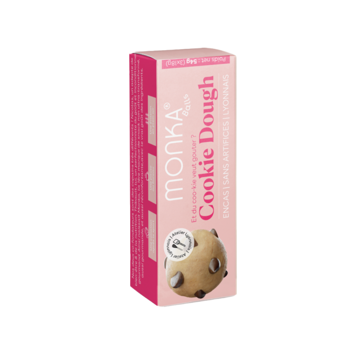 Monka Balls Cookie Dough - Boite de  3 energy Balls bio & protéinées — COOKIE DOUGH · Taille 3 x 18 Gr