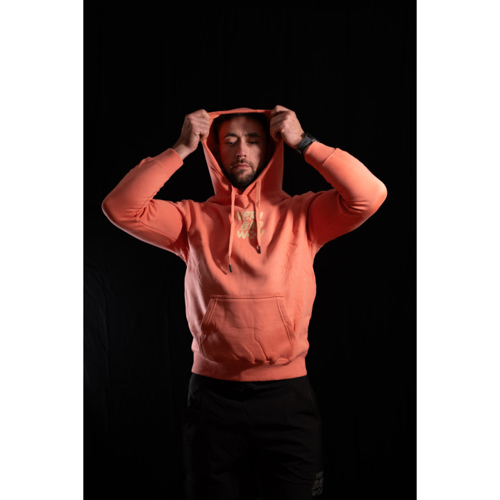 Sweat capuche unisexe rose THE SWEETY Corail | VERY BAD WOD — Rose · Taille S