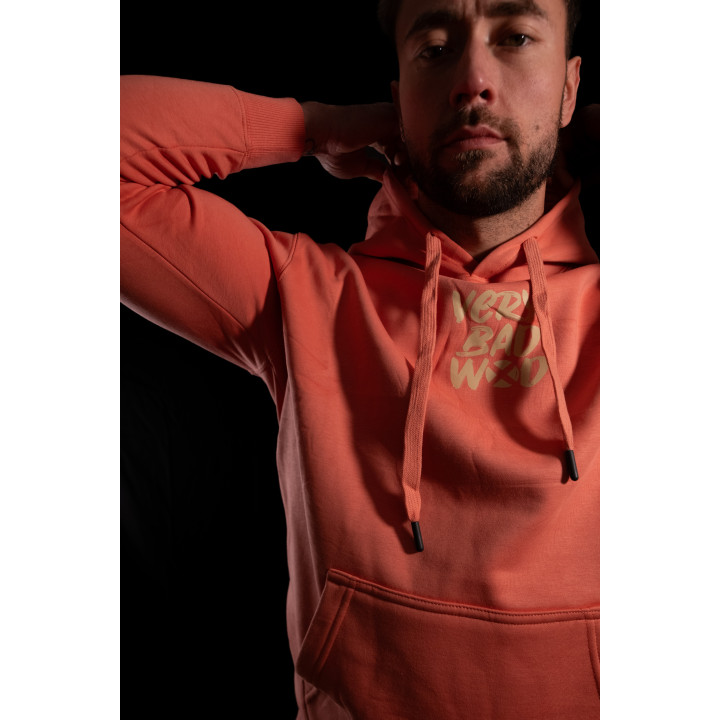 Sweat capuche unisexe rose THE SWEETY Corail | VERY BAD WOD — Rose · Taille M