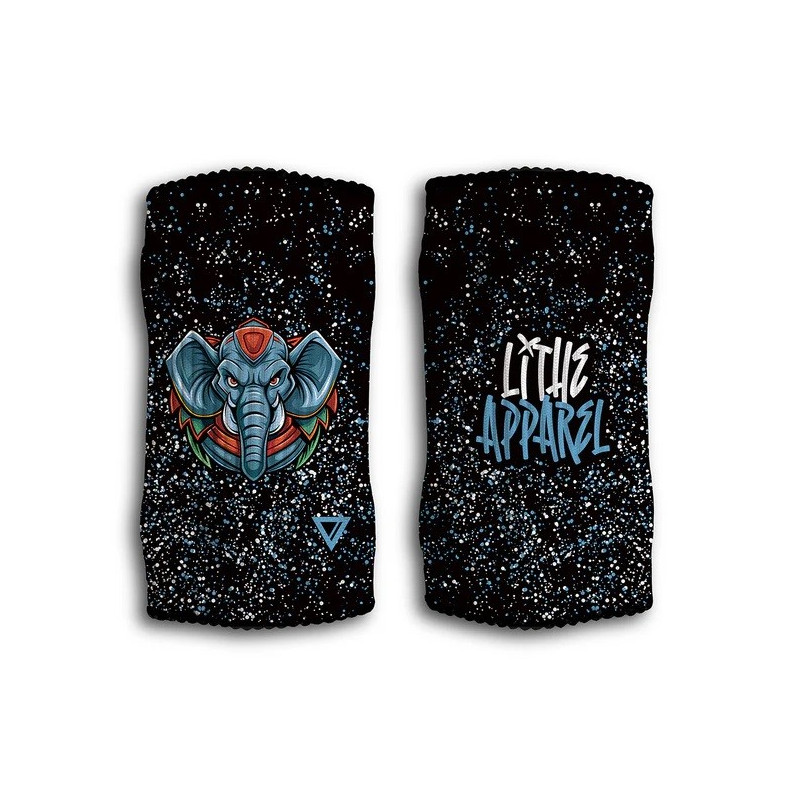 Bandes de poignets - Wristband ELEPHANT | LITHE APPAREL — Noir · Taille TU