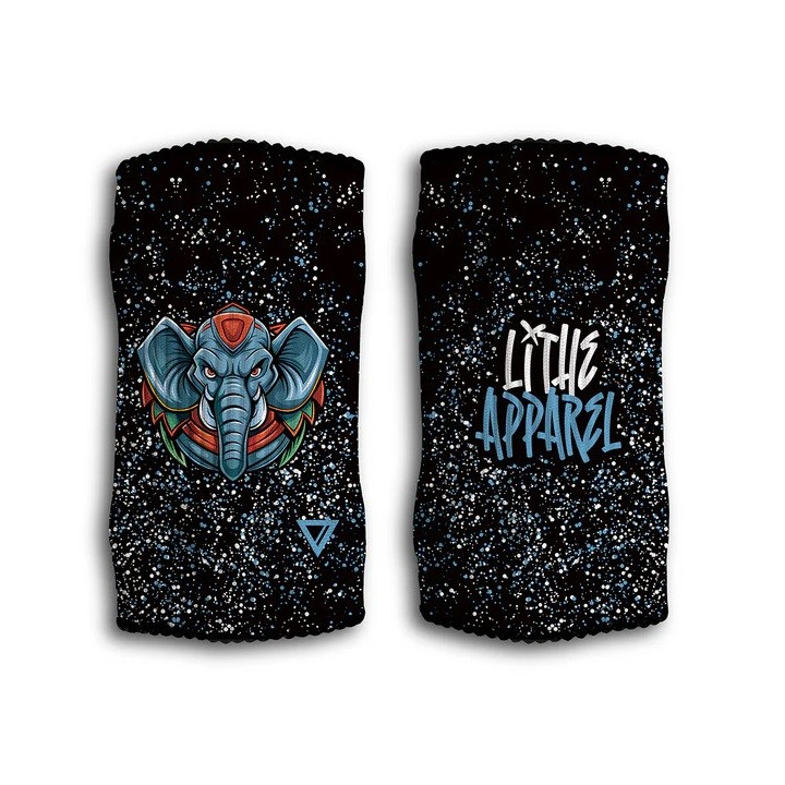 Bandes de poignets - Wristband ELEPHANT | LITHE APPAREL — Noir · Taille TU