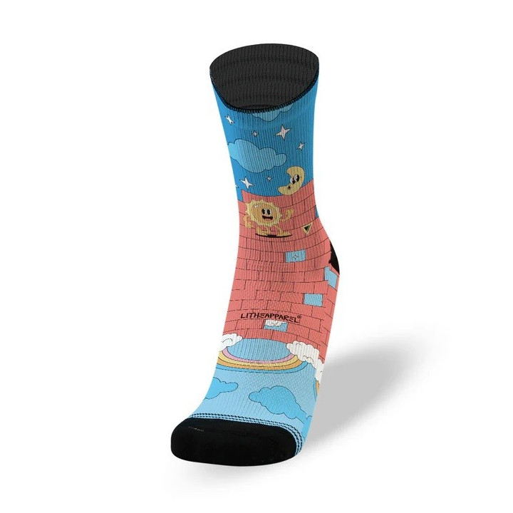 Chaussettes enfants BRICKS multicolores - KIDS SOCKS | LITHE APPAREL — Multicolor · Taille XS (30 - 34)