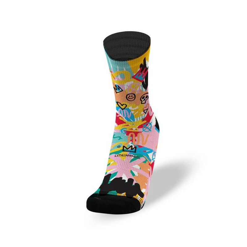 Chaussettes enfants HAPPINESS multicolores - KIDS SOCKS | LITHE APPAREL — Multicolor · Taille XS (30 - 34)