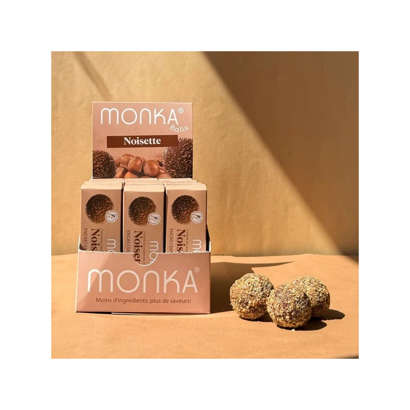 Monka Balls Noisette - Pack 12x3 Energie Balls BIO