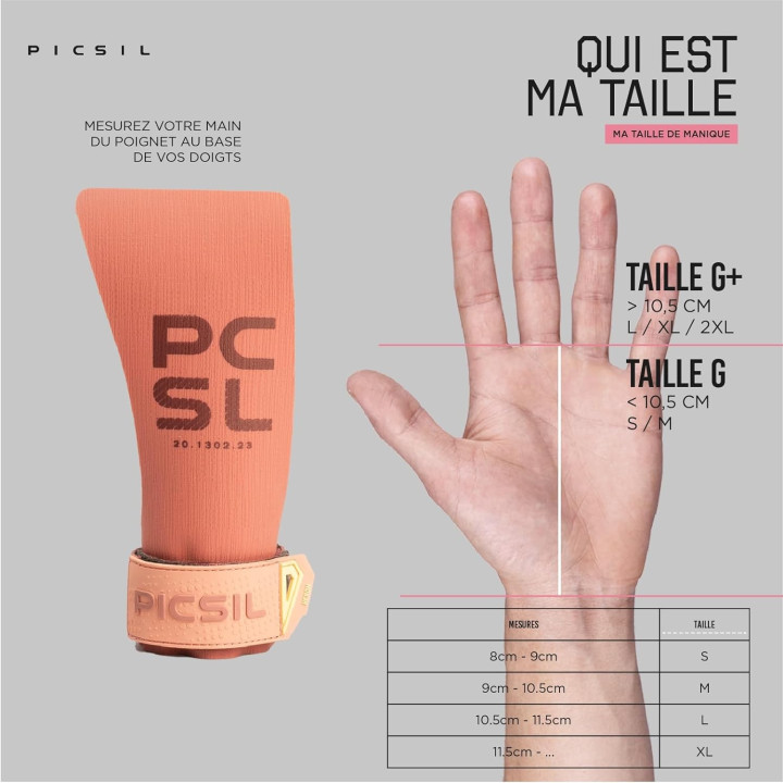 Maniques Heron Picsil rose canyon - Grip hybride Cross Training — Rose · Taille G+ (M / L / XL / XXL)