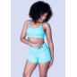 Short Femme bleu BASIC ICEE | FEED ME FIGHT ME — Bleu · Taille L