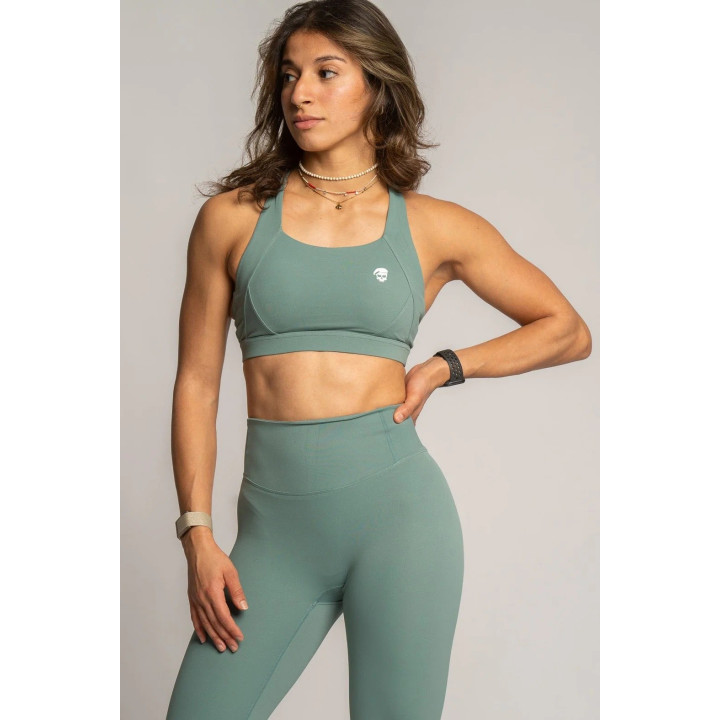 Brassière Kamila Barbell Regiment verte maintien élevé — Vert · Taille S
