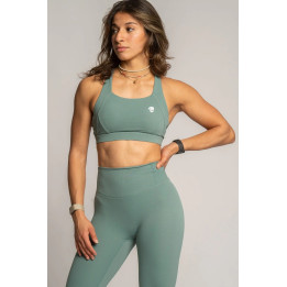 Brassière Kamila Barbell Regiment verte maintien élevé — Vert · Taille L