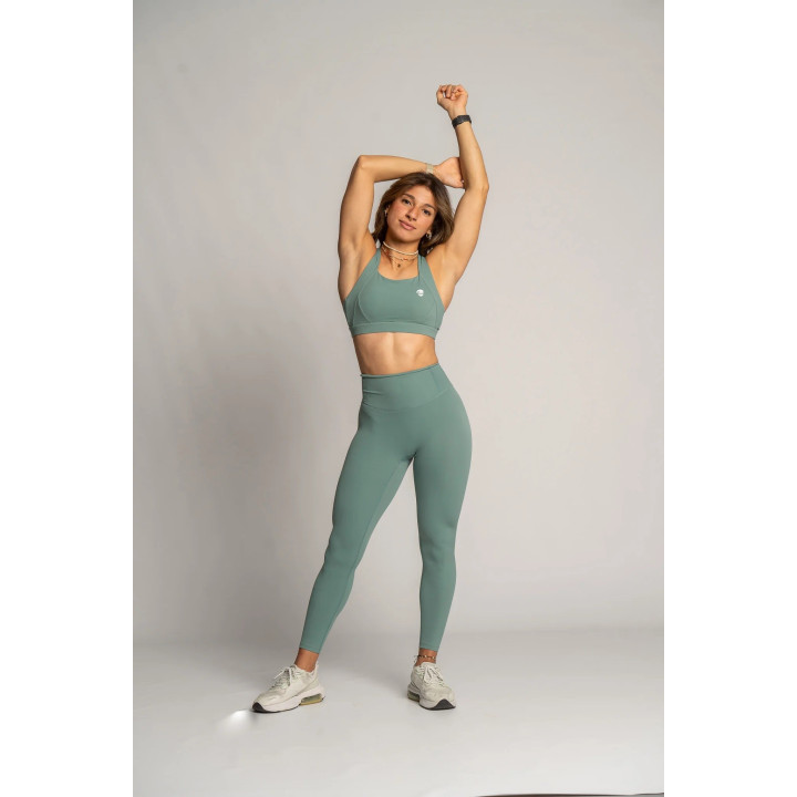 Brassière Kamila Barbell Regiment verte maintien élevé — Vert · Taille L