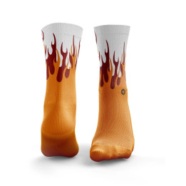 Chaussettes multicolores HOT RODS Red and orange| HEXXEE SOCKS — Multicolor · Taille L (43-46)