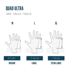Maniques VELITES Quad Ultra Granet blanches sans magnésie — Blanc · Taille M