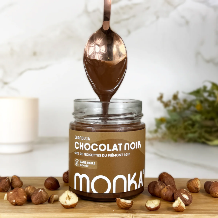 Pâte à tartiner GIANDUJA - Chocolat Noir 200 Gr| MONKA — Chocolat noir · Taille 200 Gr