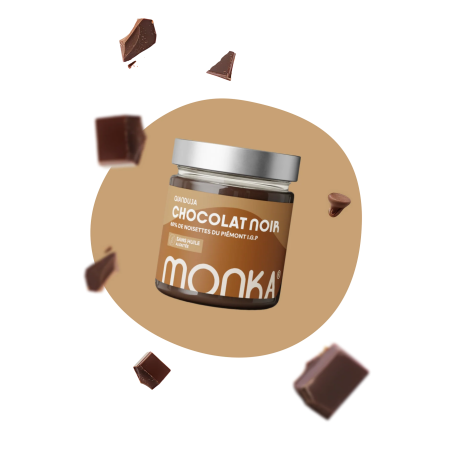 Pâte à tartiner GIANDUJA - Chocolat Noir 200 Gr| MONKA — Chocolat noir · Taille 200 Gr