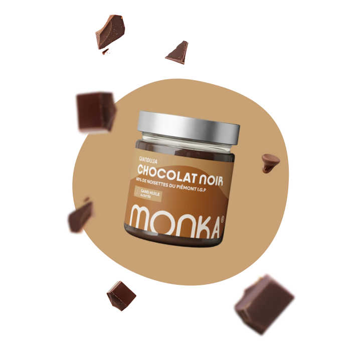 Pâte à tartiner GIANDUJA - Chocolat Noir 200 Gr| MONKA — Chocolat noir · Taille 200 Gr