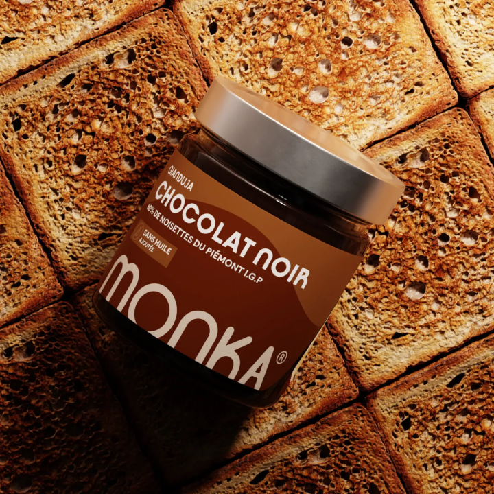 Pâte à tartiner GIANDUJA - Chocolat Noir 200 Gr| MONKA — Chocolat noir · Taille 200 Gr