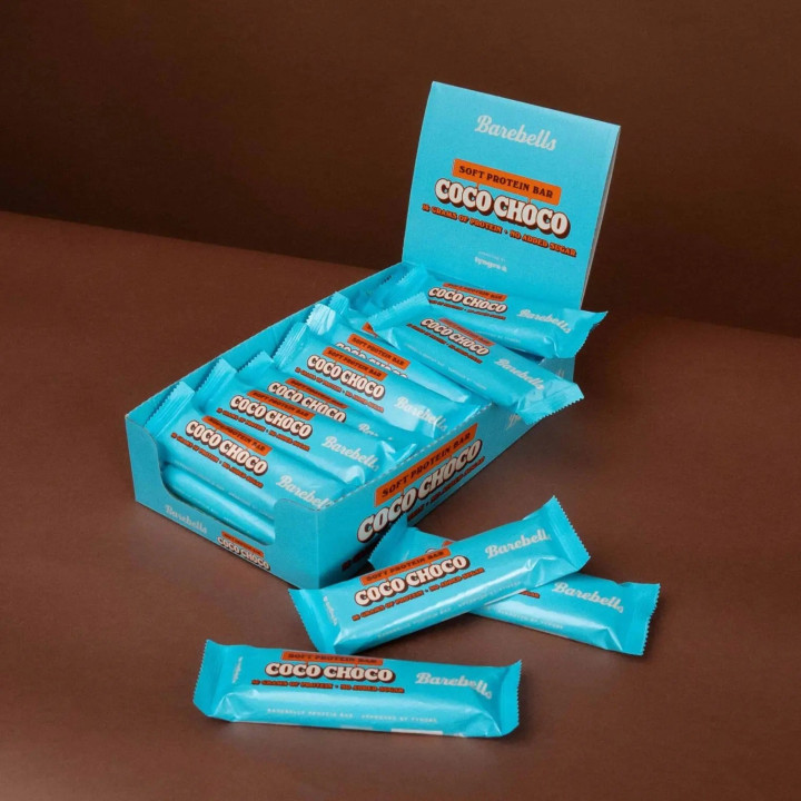 Pack de 12 Barres protéinées COCO CHOCO | BAREBELLS — 12 x 55 Gr · Taille TU