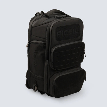 Sac à Dos PICSIL MAVERICK 40L noir 2e gen pour le Sport et les Voyages, Robuste et Ergonomique — Noir · Taille TU