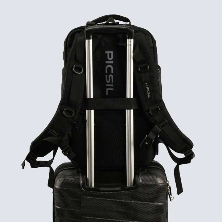 Sac à Dos PICSIL MAVERICK 40L noir 2e gen pour le Sport et les Voyages, Robuste et Ergonomique — Noir · Taille TU