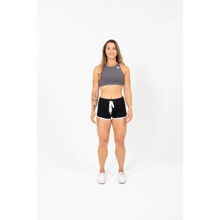 Brassière femme 4 STRAPS HIGH CHEST PEPPER | SAVAGE BARBELL — Gris · Taille XS