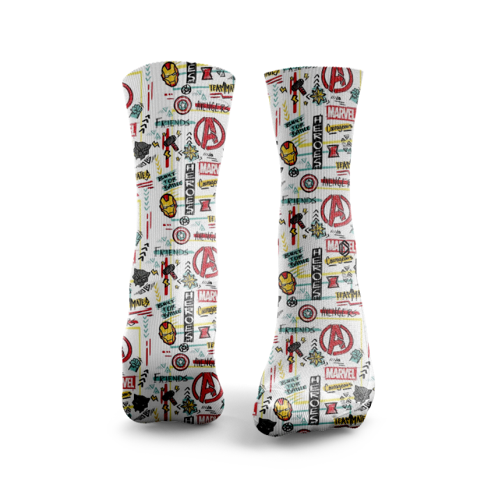 Chaussettes HEXXEE Heroes - Confort, Respiration et Performance — Blanc · Taille L (43-46)