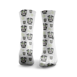 Chaussettes HEXXEE Gym et Tonic - Confort, Compression et Style — Blanc · Taille M (40-43)