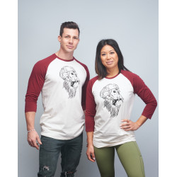 Baseball T-shirt unisexe bordeaux GORILLA OPS| VERY BAD WOD x WILL LENNART TATOO — Bordeaux · Taille XL