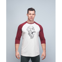 Baseball T-shirt unisexe bordeaux GORILLA OPS| VERY BAD WOD x WILL LENNART TATOO — Bordeaux · Taille XL