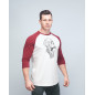 Baseball T-shirt unisexe bordeaux GORILLA OPS| VERY BAD WOD x WILL LENNART TATOO — Bordeaux · Taille XL