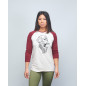 Baseball T-shirt unisexe bordeaux GORILLA OPS| VERY BAD WOD x WILL LENNART TATOO — Bordeaux · Taille XL