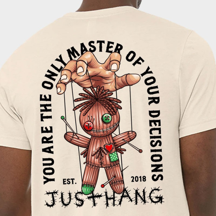 T-shirt unisexe Master of Your Decisions beige - CrossFit®, Fitness, HYROX — Beige · Taille XL
