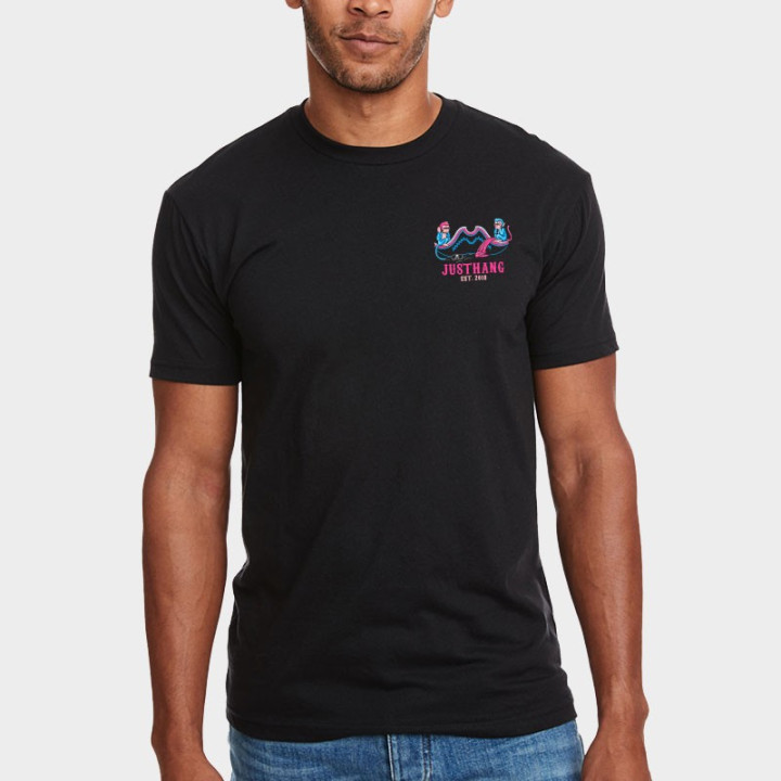 T-shirt sport noir unisexe JUSTHANG - The Monkey of Wisdom — Noir · Taille M